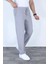 Baggy Keten Pantolon Jogger Gri 2