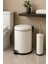 2 Defne 2 Li Çöp Kovası Çöp Kutusu Banyo Seti Çizgili Model Beyaz 5 Litre ve Wc Fırçası Seti Paslan 1