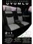 Renault Megane - 1 Coupe 1998-2003 Natura Serisi Raşel Gri Siyah Koltuk Kılıfı 5