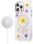 iPhone 15 Pro Flower Magsafe Kapak - Mor 5