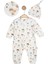 Uçan Balon Desenli Bebek Tulumu Patiksiz Şapkalı , %100 Organik Kumaş Unisex Yeni Doğan Bebek Giyim , Erkek Bebek Giyim , Kız Bebek Giyim 1