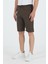 Erkek Slim Fit Keten Chino Şort 2