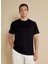 Bisiklet Yaka Siyah Erkek T-Shirt BBSS25MTS025 2