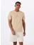O Yaka Baskılı Açık Kahve Erkek T-Shirt Onserhan Reg Ss Tee Cs 1