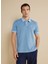 Polo Yaka Koyu Mavi Erkek T-Shirt BBSS25MTS003 2