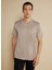 Bisiklet Yaka Vizon Erkek T-Shirt BBSS25MTS017 2