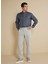Normal Bel Düz Paça Standart Gri Erkek Pantolon BBSS25MPT014 2