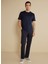 Normal Bel Düz Paça Standart Lacivert Erkek Pantolon BBSS25MPT016 2