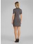 Polo Yaka Düz Gri Mini Kadın Elbise LV047B336GPBT 3