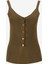 Koyu Haki Kadın V Yaka Slim Fit Bluz 1084MH00G 1