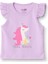 Kız Bebek Basic Tişört Bisiklet Yaka Atlet Kol Koyu Pembe 1