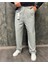 Gardolap Vıp Giyim Erkek Pamuk Karışımlı Beli Kemerli Baggy Fit Kendinden Çizgi Desenli Bol Paça Pantolon 1