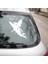 Kanatlı Kelebek Gibi Uçan Melek Kadın Sticker 20CM Beyaz Renk 1