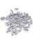 12 mm Arpa Gümüş (22X6 mm) Ahşap Boncuk 35 gr (70 Adet) 1