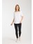 %100 Pamuk Kadın T-Shirt - Basic, Yırtmaç Detaylı Günlük ve Spor Kombinleri 3