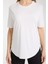 %100 Pamuk Kadın T-Shirt - Basic, Yırtmaç Detaylı Günlük ve Spor Kombinleri 5