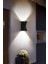 LED Dış Mekan Duvar Lambası Günışığı Çift Yönlü Dekoratif Bahçe Duvar Aydınlatması 7 W Rodos Aplik 2