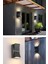 LED Dış Mekan Duvar Lambası Günışığı Çift Yönlü Dekoratif Bahçe Duvar Aydınlatması 7 W Rodos Aplik 10
