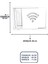 Beyaz Wi-Fi Desenli Modem ve Sigorta Saklama Kutusu, 40CM x 33CM 2