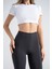 Kadın Toparlayıcı Tayt – Siyah Nervürlü Yüksek Bel Slim Fit, Dar Paça Sporcu Tayt 9