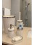 5'li Yuvarlak Banyo Seti, Akrilik, Çöp Kovası, Wc Fırçalık, Sabunluk, Diş Fırçalık, El Sabunluk 2