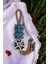 Rüya Dekoratif Seramik Baykuş ve Yonca Çiçekli Asma Süs 6,5X35 cm 3