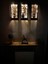 Ledli Masif Panel Üçlü Dekoratif Tablo, 36X18CM, Ev, Antre, Balkon Süs. 1