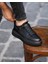 Black Alex 0069 Hakiki Deri Günlük Erkek Sneaker Siyah 4