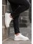 White Alex 0069 Hakiki Deri Günlük Erkek Sneaker Beyaz 3