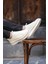 White Alex 0069 Hakiki Deri Günlük Erkek Sneaker Beyaz 5