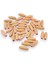 12 mm Arpa Ikili Krem (22X6 mm) Ahşap Boncuk 35 gr (70 Adet) 1