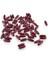12 mm Arpa Koyu Bordo (22X6 mm) Ahşap Boncuk 35 gr (70 Adet) 1