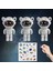 Stickerlı ,kumandalı Astronot Model Gece Lambası 2
