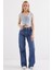 AYDOGANTICARET44 6797 Crop Kot Yelek - Mavi 7