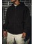 Oversize Tam Fermuarlı Uzun Kol Hırka - Siyah 3