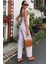AYDOGANTICARET44 Kalın Askılı Bluz Pantolon Keten Takım 10187 4