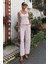 AYDOGANTICARET44 Kalın Askılı Bluz Pantolon Keten Takım 10187 5