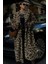 Leopar Desenli Içi Astarlı Peluş Kaban 7065 3