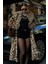 Leopar Desenli Içi Astarlı Peluş Kaban 7065 4