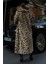 Leopar Desenli Içi Astarlı Peluş Kaban 7065 5