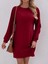 AYDOGANTICARET44 Kadın Uzun Kollu Bisiklet Yaka Iki Iplik Elbise 7