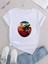 AYDOGANTICARET44 Kadın Kısa Kollu Palmiye Baskılı Viskon T-Shirt 8