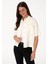 Ekru Kadın Cropped Fit Gömlek DMK.2104541SOLE. 3