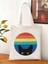 Cat In Rainbow Gökkuşağındaki Kedi Tote Bag Bez Çanta 1