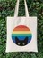 Cat In Rainbow Gökkuşağındaki Kedi Tote Bag Bez Çanta 4
