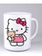 Hello Kitty Tasarım Kupa Bardak - 300 ml Porselen - Baskılı Kahve & Çay Kupası 1