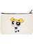 Clutch Powerpuff Girls Bubbles Baskılı Bez Makyaj Çantası, Kalemlik, El Çantası 1