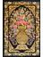 Bambu Iplik Dokuma Çiçek Desenli Iran Duvar Halısı 50X80 cm 1