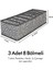 Gri 3'lü Set, 8 Bölmeli Akordiyon Katlanır Dolap Çekmece Düzenleyici 2