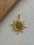 925 Ayar Gümüş Gold Renginde Güneş Modeli Gümüş Kolye Ucu 1
